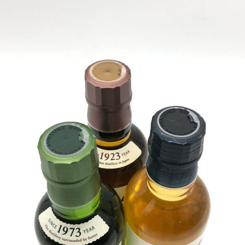 東京都限定◆サントリー 山崎 白州 知多 NV 180ml 43% ミニボトル SUNTORY 3本セット【N4】
