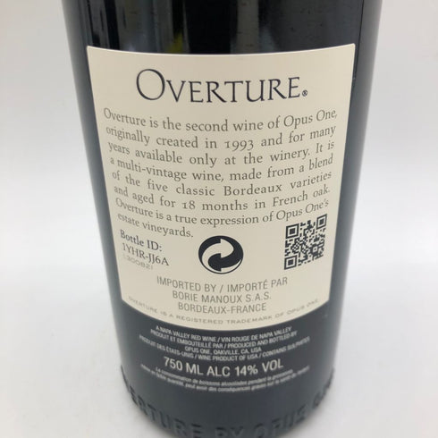 オーバーチュア 750ml 14.5% OVERTURE【F4】