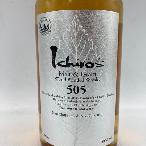東京都限定◆イチローズモルト 505 モルト&グレーン ワールドブレンデッドウイスキー 700ml 50.5% Ichiro's Malt&Grain 【N2】