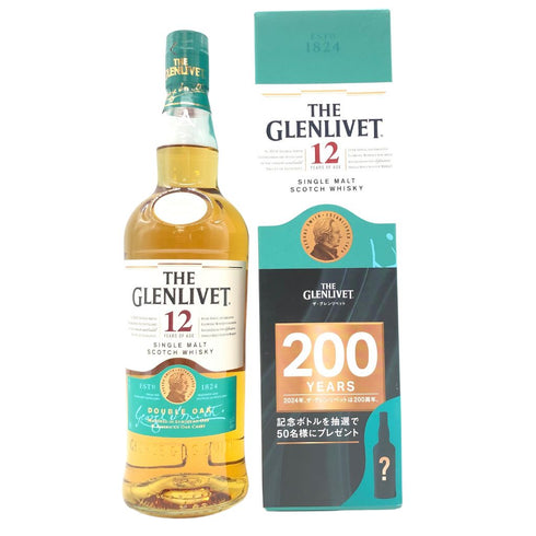 東京都限定◆グレンリベット 12年 ダブルオーク シングルモルト 700ml 40% THE GLENLIVET【EE】
