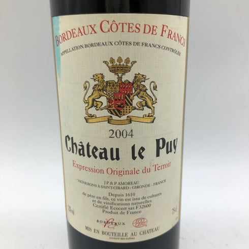 シャトー ル ピュイ 2004 750ml 12% CHATEAU Le Puy【U4】