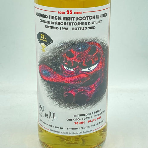 オーヘントッシャン 25年 1998 Bar JUJU 27周年 記念ボトル 700ml 49.5% AUCHEATOSHAN【C1】