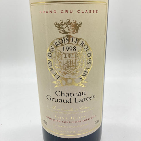 シャトー グリュオ ラローズ グラン クリュ クラッセ 1998 750ml 12.5% Chateau Gruaud Larose GRAND CRU CLASSE【V】