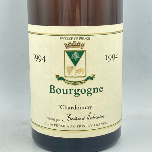 ベルトラン アンブロワーズ ブルゴーニュ シャルドネ 1994 750ml 14% BERTRAND AMBROISE BOURGOGNE CHARDONNAY【K4】