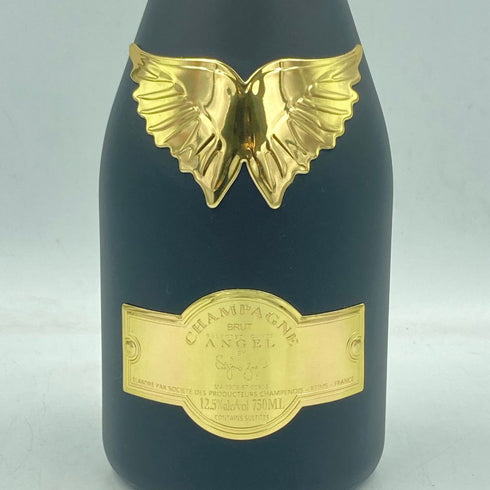 エンジェル シャンパーニュ ブリュット ブラック 5周年記念ボトル レザーラッチタイプ 750ml 12.5% ANGEL CHAMPAGNE BRUT【J】