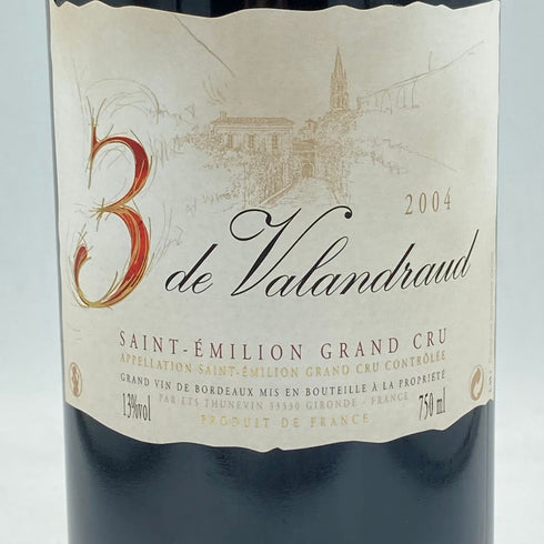 トロワ ド ヴァランドロー 2004 750ml 13% 3 de Vaiandraud【A1】