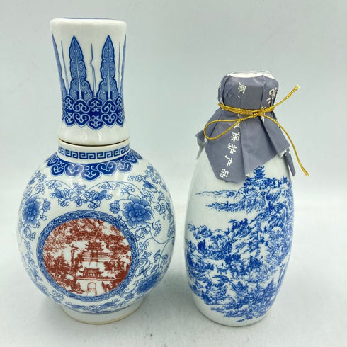 古越龍山 10年 酒器セット 紹興酒 陶器ボトル 500ml 300ml 14% 【Y1】