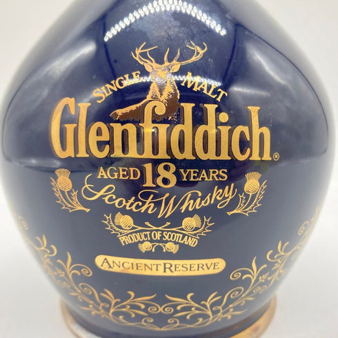 グレンフィディック 18年 エンシェントリザーブ 陶器 青 ブルー 700ml 43% 1140g Glenfiddich 【H】