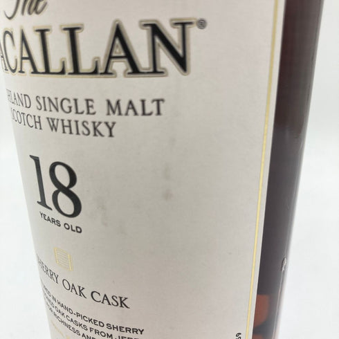 マッカラン 18年 シェリーオークカスク 2022 700ml 43% The MACALLAN【CC】