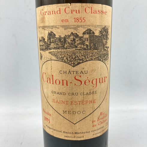 シャトー カロン セギュール 1975 750ml 13% Chateau Calon Segur 【A3】