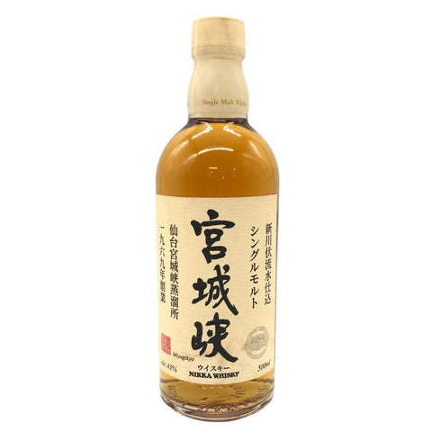 東京都限定◆ニッカ シングルモルト 新川伏流水仕込 宮城峡 仙台宮城峡蒸留所 500ml 43% NIKKA 【T】
