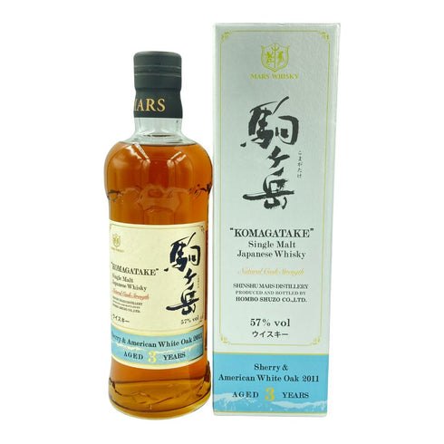 東京都限定◆マルス シングルモルト 駒ヶ岳 3年 シェリー&アメリカンホワイトオーク 2011 ウイスキー 700ml 57% MARS【G2】
