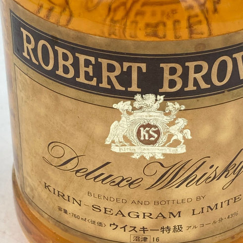 東京都限定◆ロバートブラウン デラックス ウイスキー 特級表記 760ml 43% ROBERT BROWN Deluxe WHISKY【R1】