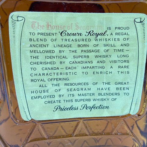 シーグラム クラウン ロイヤル 1965 750ml 40% Seagram's Crown Royal【X】