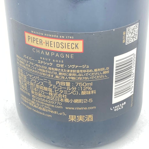 パイパー エドシック ロゼ ソヴァージュ 750ml 12% PIPER HEIDSIECK ROSE SAUVAGE【A4】
