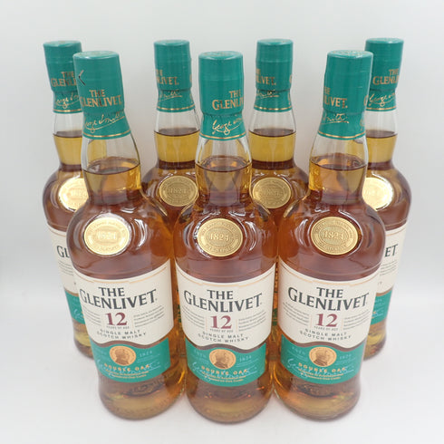 【セット】グレンリベット 12年 ダブルオーク シングルモルト 700ml 40% THE GLENLIVET 7本セット 同梱不可【7F】
