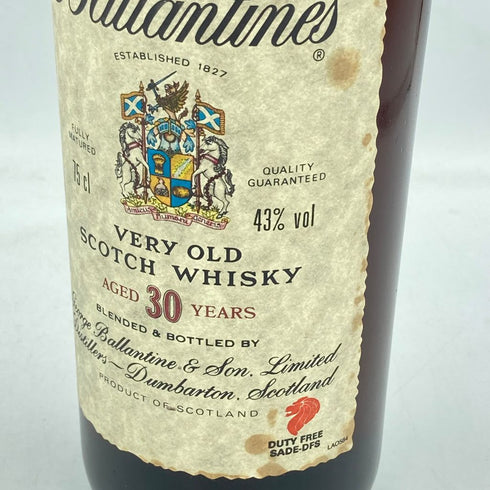バランタイン 30年 ベリーオールド 青青紋章 750ml 43% Ballantine's VERY OLD【Q】