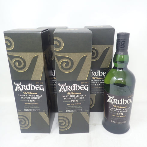 【セット】アードベッグ 10年 700ml 46% ARDBEG 4本セット【7F】