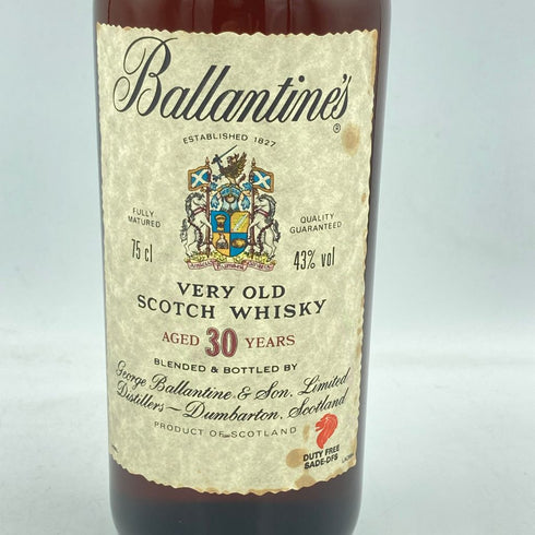 バランタイン 30年 ベリーオールド 青青紋章 750ml 43% Ballantine's VERY OLD【Q】