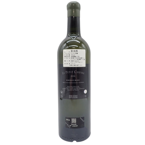 ル プティ シュヴァル ブラン 2016 750ml 14% LE PETIT CHEVAL BORDEAUX BLANC【U1】