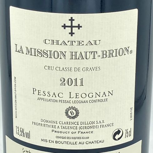 シャトー ラ ミッション オーブリオン 2011 750ml CHATEAU LA MISSION HAUT BRION【E2】