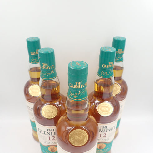 【セット】グレンリベット 12年 ダブルオーク シングルモルト 700ml 40% THE GLENLIVET 5本セット 同梱不可【7F】