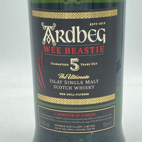 【修正予定】【セット】アードベッグ ウィー・ビースティー 5年 700ml 47% ARDBEG WEE BEASTIE 6本セット 同梱不可【7F】