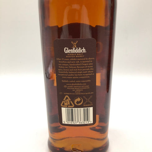 グレンフィディック 15年 ソレラリザーブ 旧ラベル 700ml 40% Glenfiddich【E3】