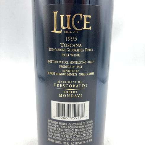 ルーチェ デッラ ヴィーテ 1995 750ml 13.5% LUCE DELLA VITE 【L1】