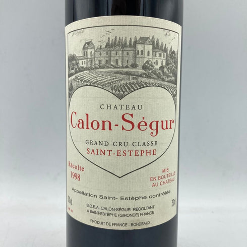 カロン セギュール 1998 750ml 13% CHATEAU Calon Segur【E1】