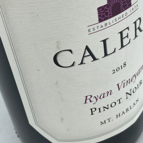 カレラ ジェンセン ヴィンヤード マウントハーラン ピノノワール 2018 14.7% 750ml CALERA JENSEN VINEYARD MT. HARLAN PINOT NOIR【K4】