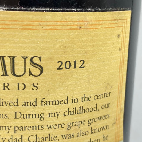 ケイマス ヴィンヤーズ カベルネ ソーヴィニョン 2012 40周年記念ボトル 750ml 14.6% CAYMUS VINEYARDS 【I1】
