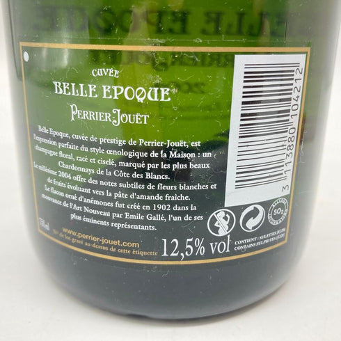 ペリエジュエ ベルエポック ブリュット 2004 750ml PERRIER JOUET BELLE EPOQUE 【R】