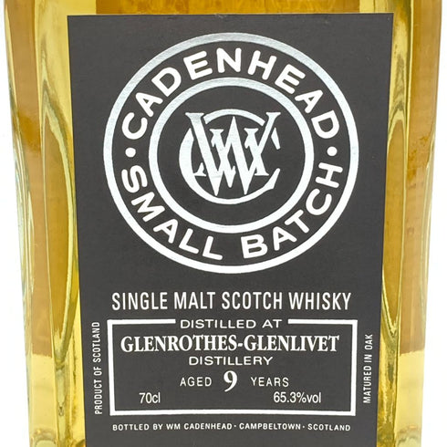 ケイデンヘッド 9年 2009-2018 スモールバッチ グレンリベット 700ml 65.3% CADENHEAD'S GLENLIVET【DD】