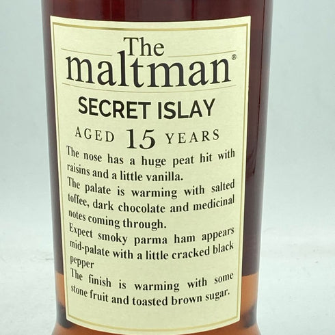 ザ モルトマン シークレット アイラ 15年 2007-2023 700ml 54.2% The maltman SECRET ISLAY【K2】