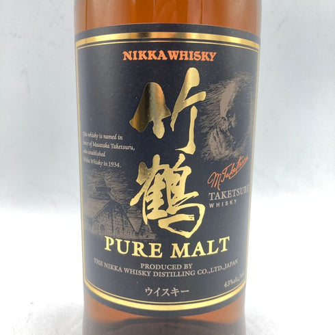 東京都限定◆ニッカ 竹鶴 ピュアモルト 黒ラベル 700ml 43% NIKKA 【M2】