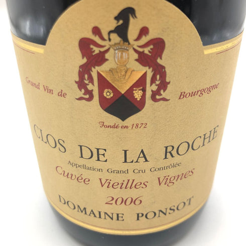 ドメーヌ ポンソ クロ ド ラ ロッシュ キュヴェ V.V. 2006 750ml 13.5% Domaine Ponsot Clos de la Roche Cuvee V.V.【D4】