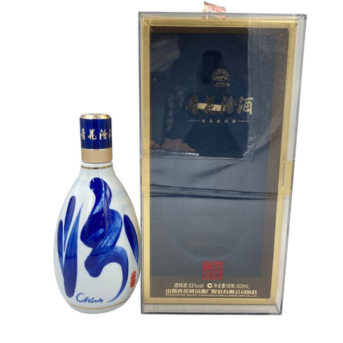 青花汾酒 杏花村 30年陳醸 陶器ボトル 500ml 53% 890g【Q】