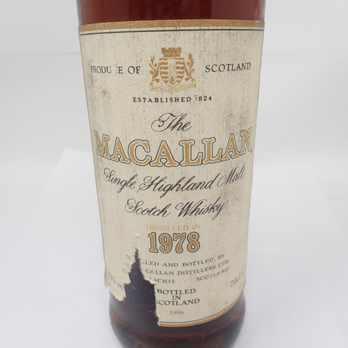 マッカラン 18年 1978 シェリーウッド 700ml 43% MACALLAN SHERRY WOOD【U】