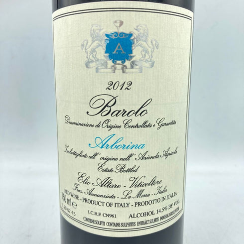 エリオ アルターレ バローロ アルボリーナ 2012 750ml 14.5% Elio Altare Barolo Arborina 【P1】