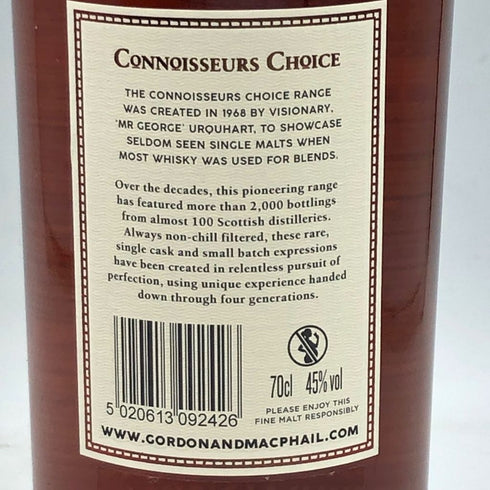 オスロスク 13年 2009-2022 リフィルバーボンバレル コニサーズチョイス ゴードン&マクファイル 700ml 45% AUCHROISK GORDON&MACPHAIL【M】