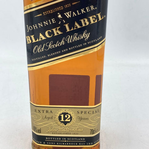 ジョニーウォーカー 12年 ブラックラベル エクストラスペシャル 黒キャップ 700ml 43% Johnnie Walker BLACK LABEL EXTRA SPECIAL【W】