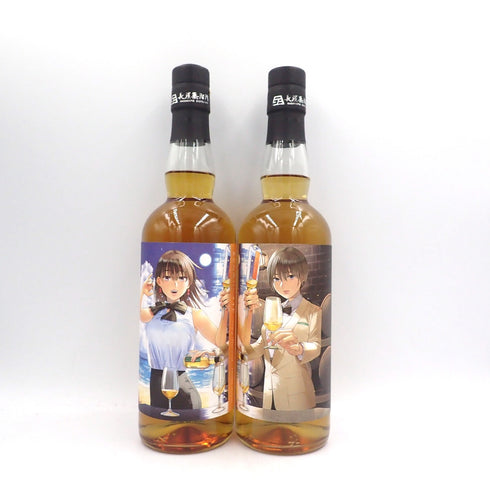 東京都限定◆長濱蒸留所 AMAHAGAN×まどろみバーメイド 第2弾 第3弾 伊吹騎帆 陽乃崎日代子 700ml 2本セット 箱付き【CC】