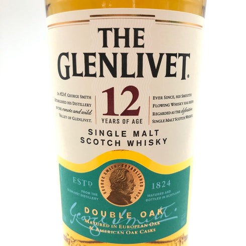 東京都限定◆グレンリベット 12年 ダブルオーク シングルモルト 700ml 40% THE GLENLIVET【EE】