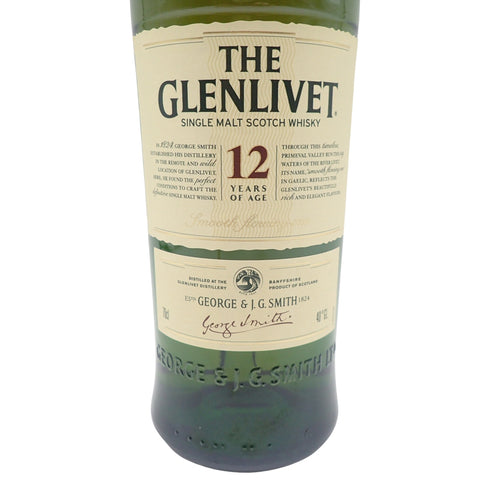 グレンリベット 12年 旧ボトル シングルモルト 700ml 40% THE GLENLIVET【T】
