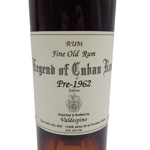 バルデスピノ レジェンド オブ キューバン ラム Pre-1962 700ml Valdespino LEGEND OF CUBAN RUM【O2】