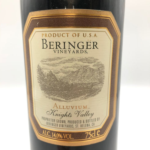 ベリンジャー ヴィンヤード アリウム ナイツ ヴァレー 1996 750ml 14% Beringer Vineyards Alluvium Knights Valley【H4】