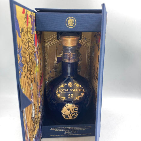 ロイヤルサルート 25年 青陶器ボトル スコッチウイスキー 700ml 40% Royal Salute 1427.8g【A4】