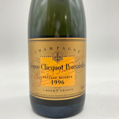 ヴーヴ グリコ ポンサルダン イエロー ヴィンテージ リザーブ 1996 375ml 12% Veuve Clicquot Ponsardin Yellow Vintage Reserve 【O4】