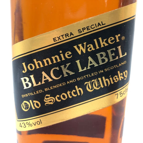 ジョニーウォーカー ブラックラベル 12年 エクストラ スペシャル 黒金キャップ 750ml 43% Johnnie Walker BLACK LABEL EXTRA SPECIAL 【X】